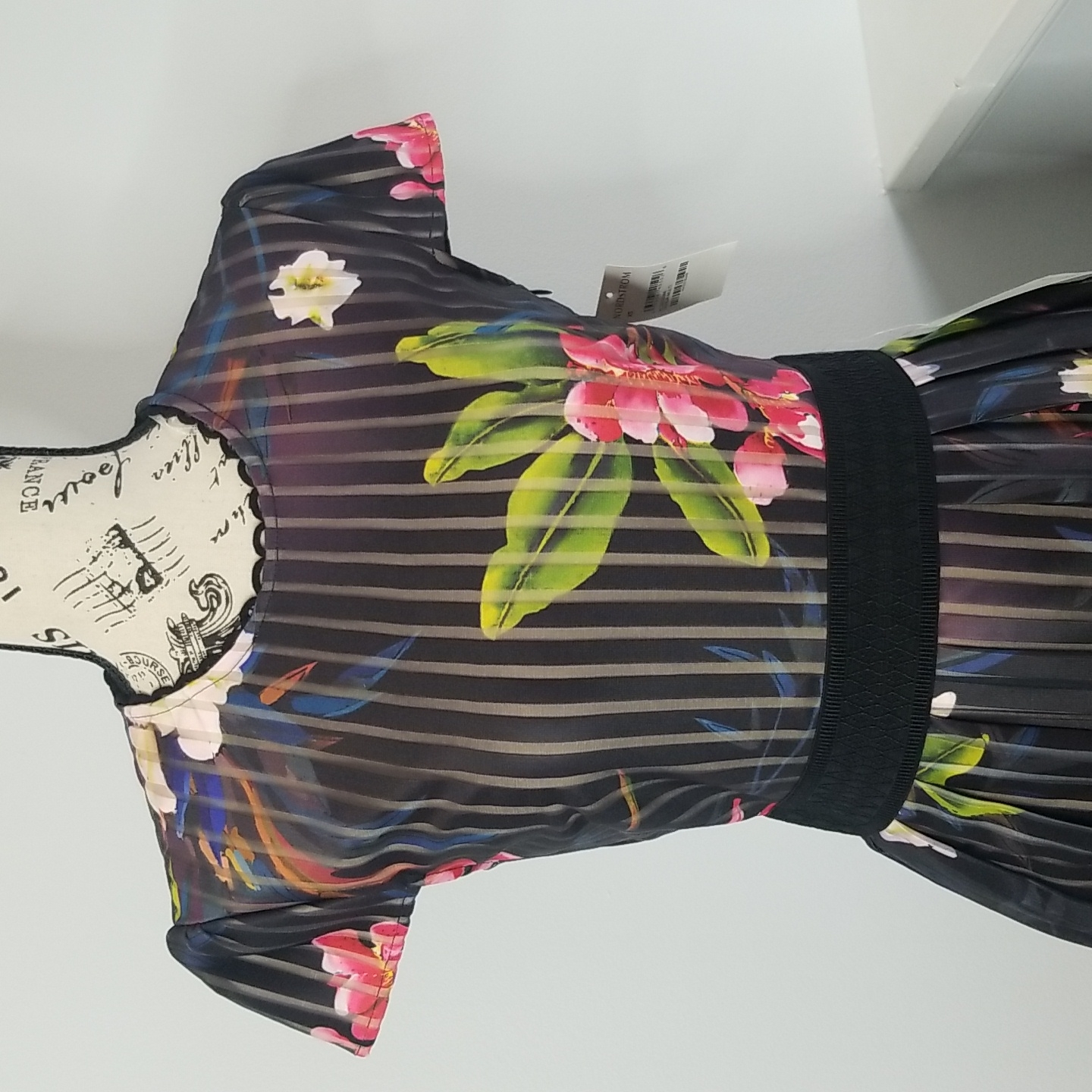 Chelsea28 Black Floral Dress Size Xs — image 2 of 8